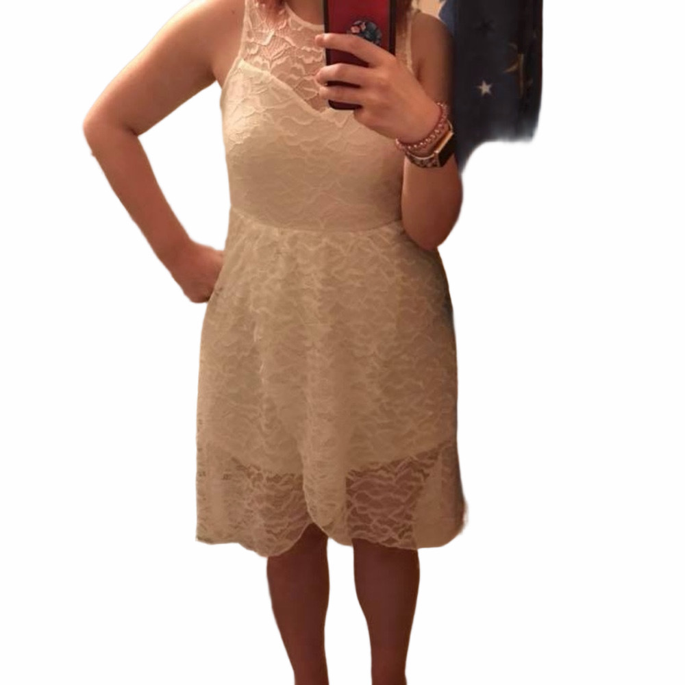 Lily’s Rose White Lace High Low Dress Size Small